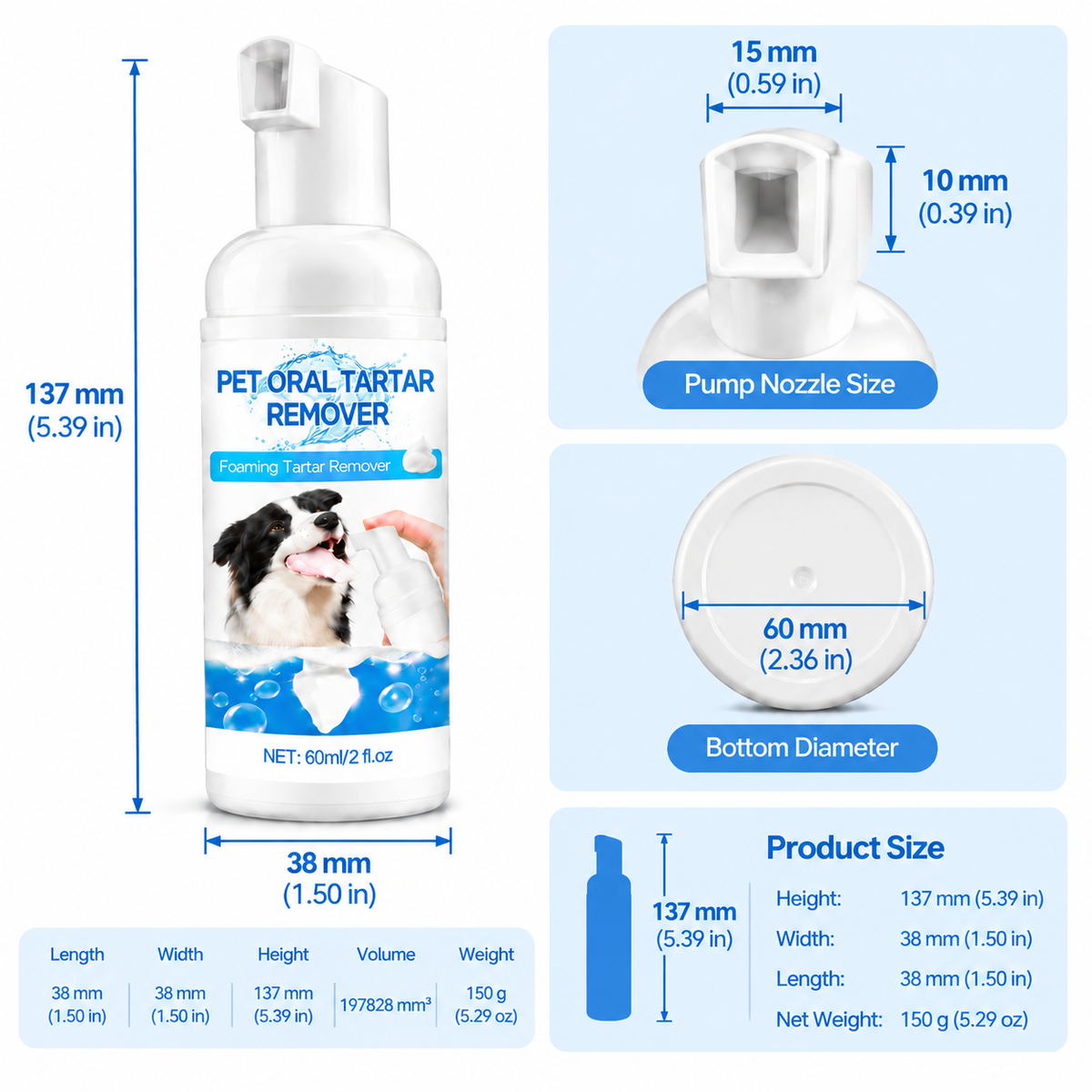 Pet Oral Tartar Remover Foam