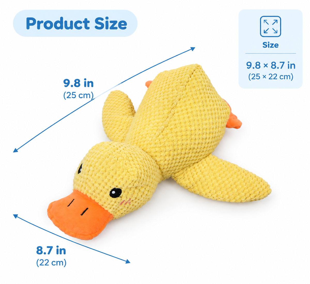 Plush Squeaky Duck Dog Toy – Interactive Chew Toy with Realistic Duck Sound