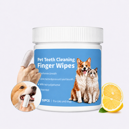 Dog & Cat Teeth Cleaning Finger Wipes