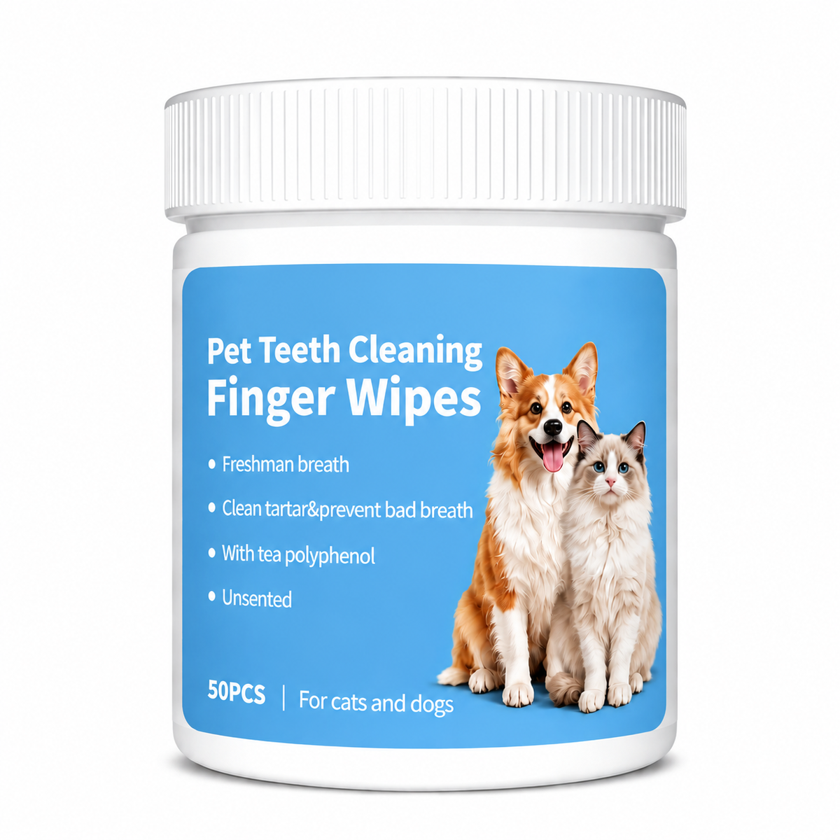 Dog & Cat Teeth Cleaning Finger Wipes