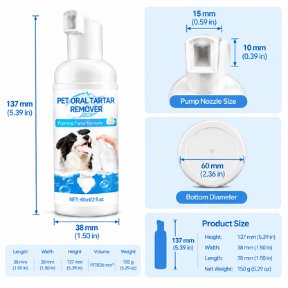 Pet Oral Tartar Remover Foam