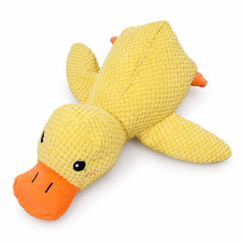 Plush Squeaky Duck Dog Toy – Interactive Chew Toy with Realistic Duck Sound